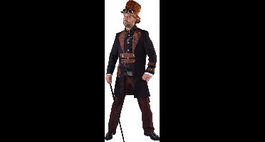 Magic Design Verkleedpak Steampunk Heren Zwart/bruin Maat Xs