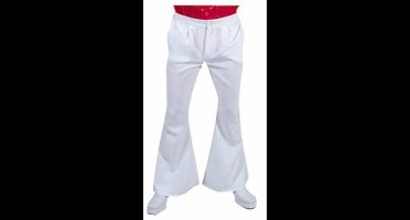 Magic Design Hippiebroek Heren Polyester Wit Maat S