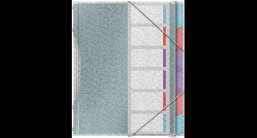Esselte Colour'Breeze sorteermap, PP, ft A4, 6 tabs, assorti 12 stuks