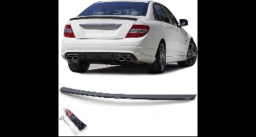 Achterklep Spoiler Cap Voor Mercedes C Klasse W204 2007 t/m 2014 AMG Look Styling Glans Zwart