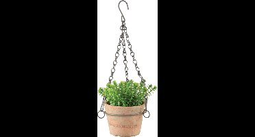 Esschert Design Aged Terracotta pot hangend Small  L 11,7 x D 12,8 x H 8,3