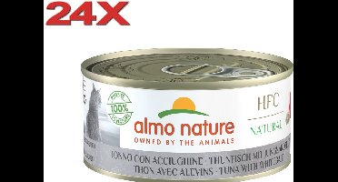 Almo Nature HFC - Kattenvoer - Tonijn & Jonge Ansjovis - 24x150gr