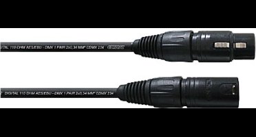 Cordial DMX AES/EBU Kabel XLR, 5m schwarz - DMX kabels
