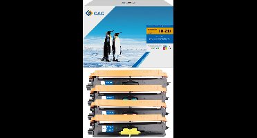 G&G TN230 Toner Compatibel met Brother TN-230 multipack - Huismerk- Zwart, Magenta, Cyaan, Geel