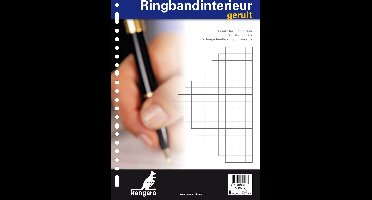 Kangaro ringbandinterieur A4 - ruit 10mm - 60 grams - 23-gaats - 10 sets - ringbandpapier - K-56012-10