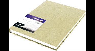 Kangaro notitieboek - A5 - lijn - 192 pagina's - 70 grams - harde kaft - kraft - 5 stuks - K-5524-5