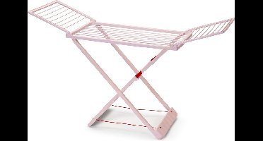 Plasticforte Wasrek - 20 meter - droogrek - oud roze - kunststof - 55x180x108 cm