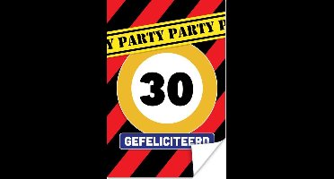 Poster Verjaardag - Jubileum - 30 Jaar - 20x30 cm