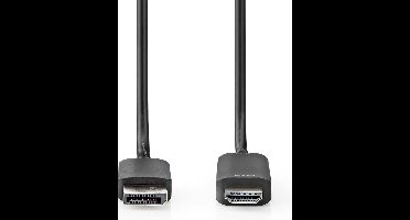 Nedis DisplayPort-Kabel - DisplayPort Male - HDMI Connector - 4K@60Hz - Vernikkeld - 2.00 m - Rond - PVC - Zwart - Polybag