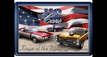 Metalen Postkaart US Cars