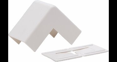 Kopp 25-system - Buitenhoekstuk kabelgoot (wit)