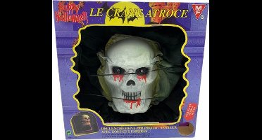 Halloween decoratie - Levend schilderij met doodskop / schedel en licht- en geluidseffecten