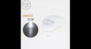 Fietslampje LED - LED fietslamp wit - Witte fietsverlichting - Witte led verlichting voor op je fiets