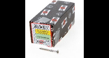 Kelfort Vlonderschroef platverzonken kop RVS A2 T25 5.0 x 40/24mm