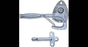 ProPlus Klephaak met opschroefoog - links - staal - 170 mm - zilver