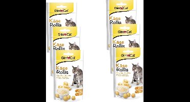 Gimcat Kaas Rollis - Kattensnack - 6 x 40 g