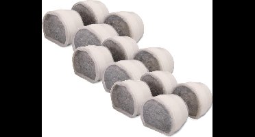 Petsafe Drinkwell Vervangende Koolfilter - Kattendrinkbak - 3 x 10x7.5x6.5 cm Grijs 4 stuks