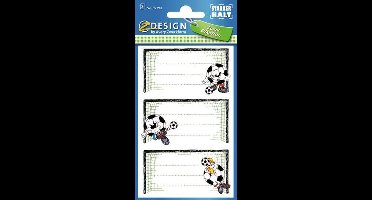 Avery Boeketiketten Z-design Voetbal Junior 76 X 120 Mm Papier