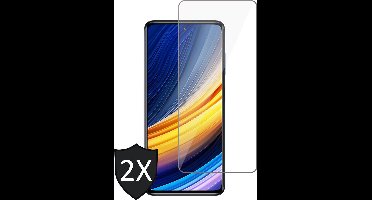 Screenprotector geschikt voor Xiaomi Poco X3 Pro - Beschermglas - Glas Screen Protector - 2 Stuks