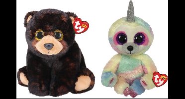 Ty - Knuffel - Beanie Buddy - Kodi Bear & Cooper Sloth