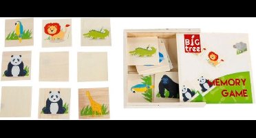 Big Tree Geheugenspel Junior - Houten memory met dieren - vanaf 3 jaar