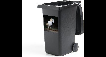 Container sticker Paarden - Zand - Donker - 40x40 cm - Kliko sticker