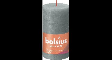 Bolsius Stompkaars Eucalyptus Green Ø68 mm - Hoogte 13 cm - Grijs/Groen - 60 Branduren