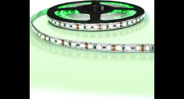5 meter gekleurde led strip IP20 12V - Groene kleur - 120 leds p/m