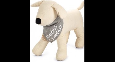 Beeztees - Honden Bandana - My Boss is Single - Hartjes - S