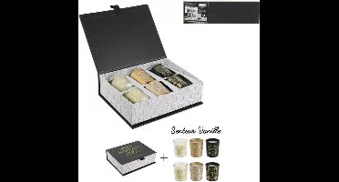 Verjaardag cadeau vrouw - Prachtige geurkaarsen met liefdeteksten - geschenkdoos zwart / goud - Cadeaupakket Vrouwen