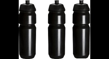 Bidon 3x Tacx Zwart met trektuit dop