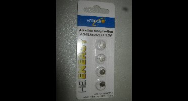 Heitech HeiEnergy Alkaline Knoopcel batterijen AG4 LR626 377 1.5 Volt