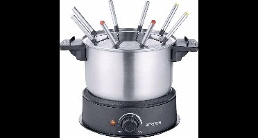 Severin FO 2470- Voor elk type fondue - 8 personen - Vaatwasbestendige RVS pan en onderdelen - Extra lang snoer