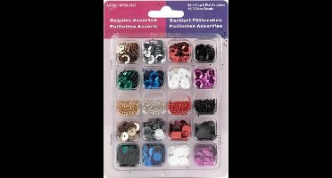 Pailletten assorti 8mm Rocailles 12/0