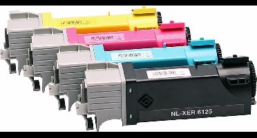 Set 4x ABC huismerk toner geschikt voor Xerox Phaser 6140 6140DN 6140N