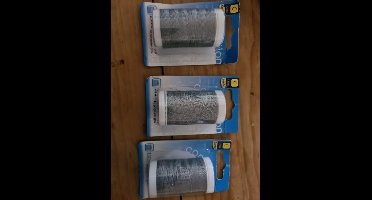 3x 250m Polyester garen Grijs Sorbo