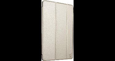 Hoes geschikt voor Samsung Galaxy Tab E 9.6 (T560) - Book Case Tri-Fold Goud Hoesje - Cover van iCall