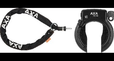 AXA Defender Zwart + AXA RLC Insteekketting 140 cm 5,5 mm Zwart