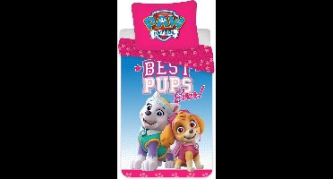 Paw Patrol peuterdekbedovertrek Best Pups 100 x 135 cm Katoen