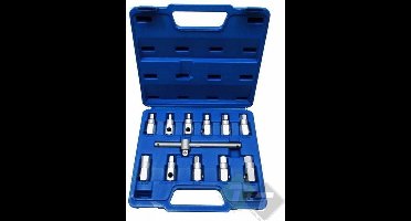 Trailer and Tools Carterplug sleutel set - 12 delig - olieplug - 8mm