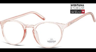 Montana Leesbril Hmr55B Roze/transparant Sterkte +2.00