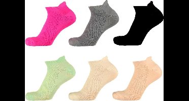 Xtreme Dames Sport Sneakersokken 6pack assorti kleuren maat 36/41
