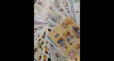 Hobby pakket 3D knipvellen - 40 stuks voor condoleance, communie & huwelijk