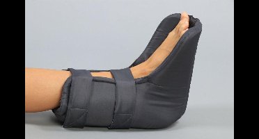 Hielbeschermer met zwevende hiel tegen doorligwondes