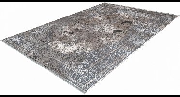 Pierre Cardin Elysee Lalee- Vintage - Super zacht - Shinny - acryl viscose - Vloerkleed – hotel sjiek - design tapijt fraai – modern designer Karpet - 200x290- Grijs silver