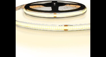 5 meter COB led strip IP20 24V - Warm wit 3000K - 384 leds p/m