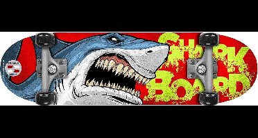 Skids Control Shark Skateboard Junior 71 X 20 Cm Rood/blauw