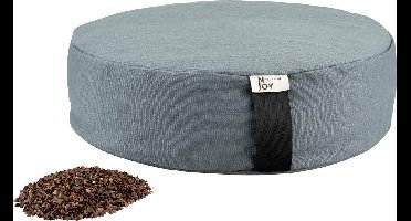Meditatie kussen -  Zabuton - Rond - ECO - Stone grey - Comfortabele zit