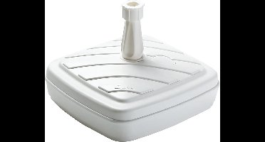 EDA parasolvoet - wit - kunststof - 42 x 42 cm - 14 liter - Steeldikte 1,8 tot 3,2 cm - vierkant
