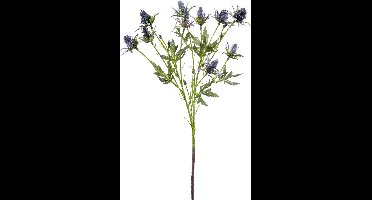 Kunstbloem Kruisdistel blauw 68 cm